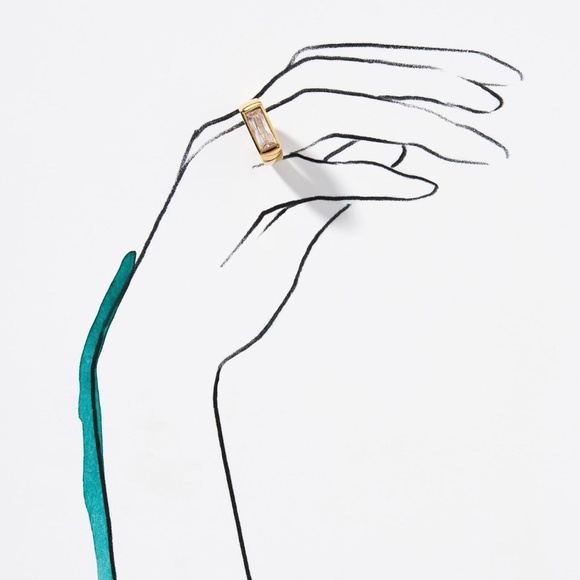 NWT Anthropologie  Cendré Madame Crystal Ring Size 7 - Picture 2 of 5